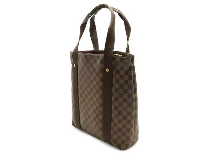 Borsa Tote Louis Vuitton Damier Cabas Bobour Marrone - vista 3