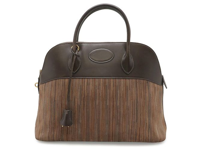 Hermès Borsa HERMES Bolide 37 Tote Bag Marrone Multicolore Cioccolato - vista 2