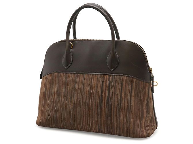 Hermès Borsa HERMES Bolide 37 Tote Bag Marrone Multicolore Cioccolato - vista 3