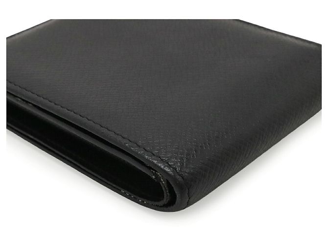 Carteira bi-fold Louis Vuitton Taiga Portefeuille Marco NM Preto - vista 4