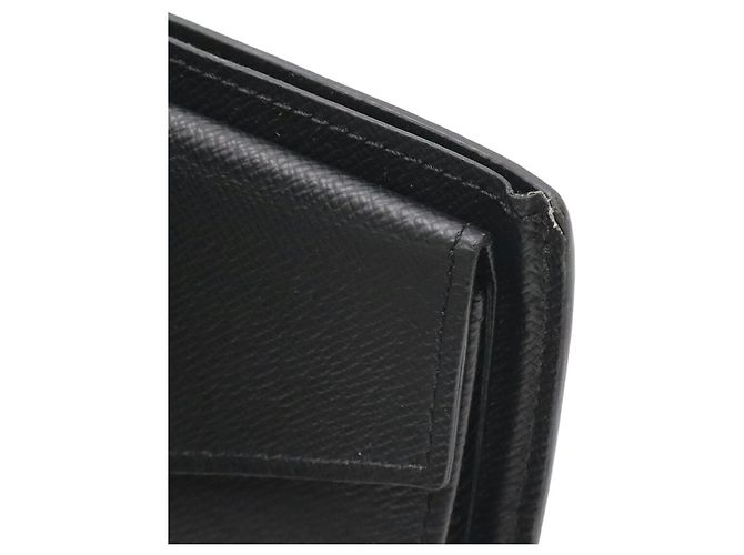 Carteira bi-fold Louis Vuitton Taiga Portefeuille Marco NM Preto - vista 6