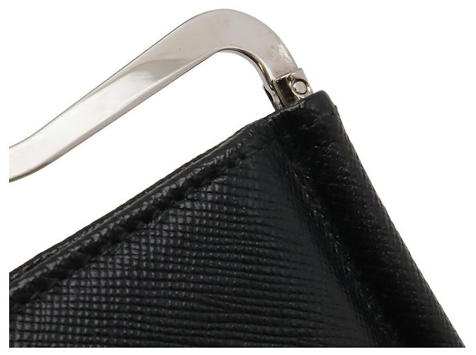 Prada Saffiano Bi-fold Wallet Schwarz - Ansicht 8