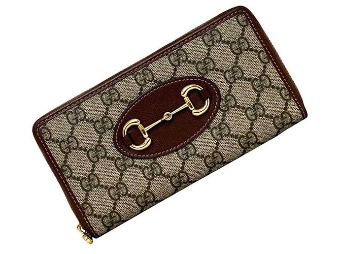 Gucci Round Long Wallet Braun - Ansicht 2