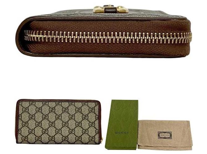 Gucci Round Long Wallet Braun - Ansicht 3