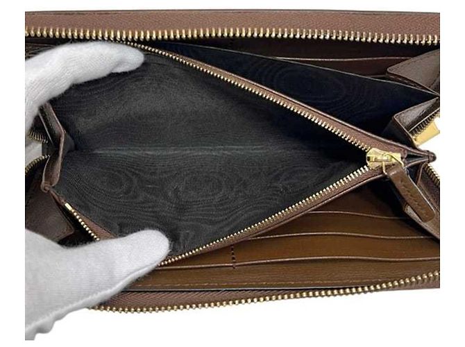 Gucci Round Long Wallet Braun - Ansicht 5