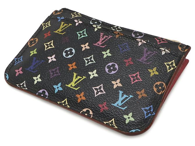 Louis Vuitton Monogram Multicolore Coin Purse Black Multiple colors - view 3
