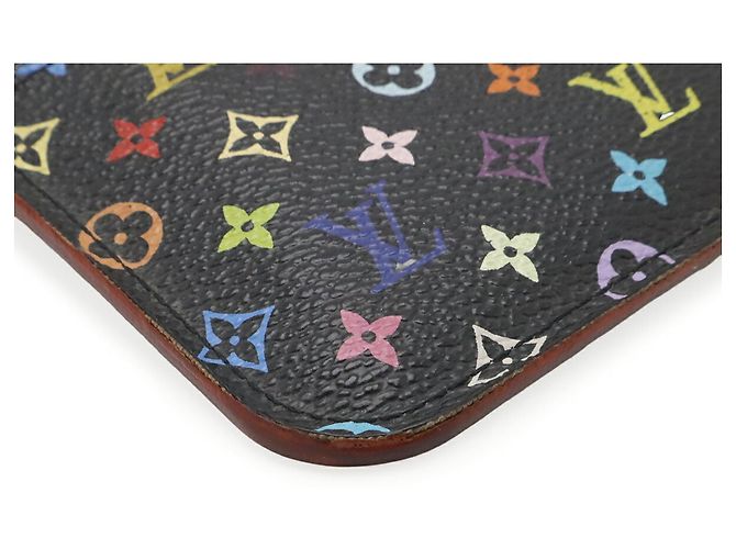 Louis Vuitton Monogram Multicolore Coin Purse Black Multiple colors - view 4