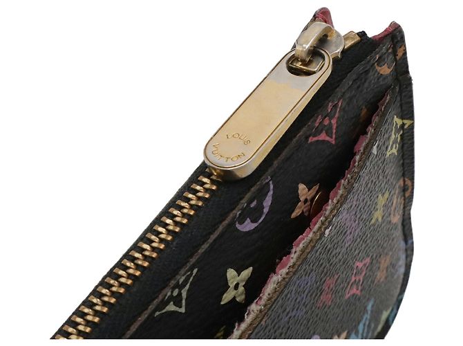 Louis Vuitton Monogram Multicolore Coin Purse Black Multiple colors - view 5
