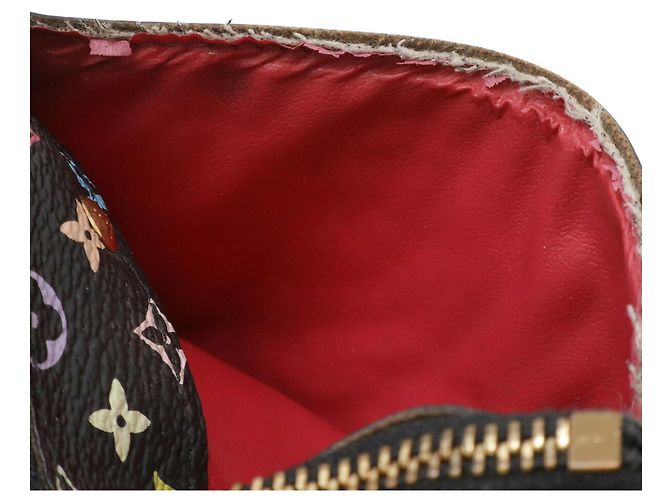 Louis Vuitton Monogram Multicolore Coin Purse Black Multiple colors - view 9