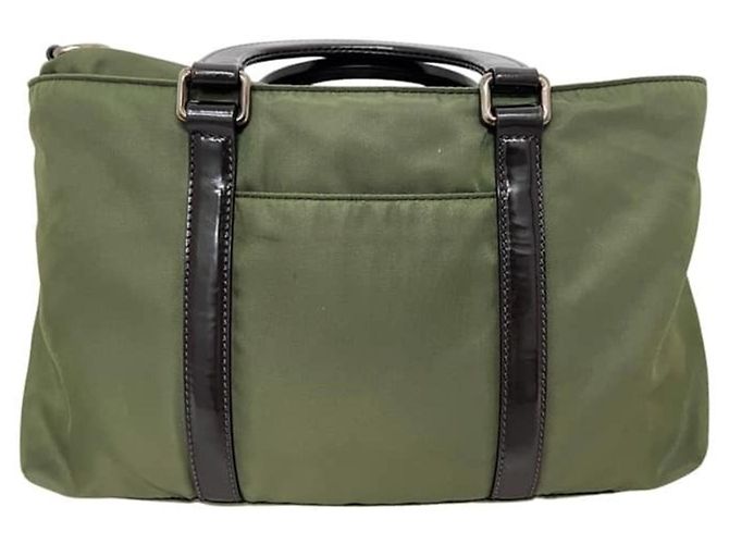 Borsa a tracolla 2-way Prada verde kaki Cachi - vista 10