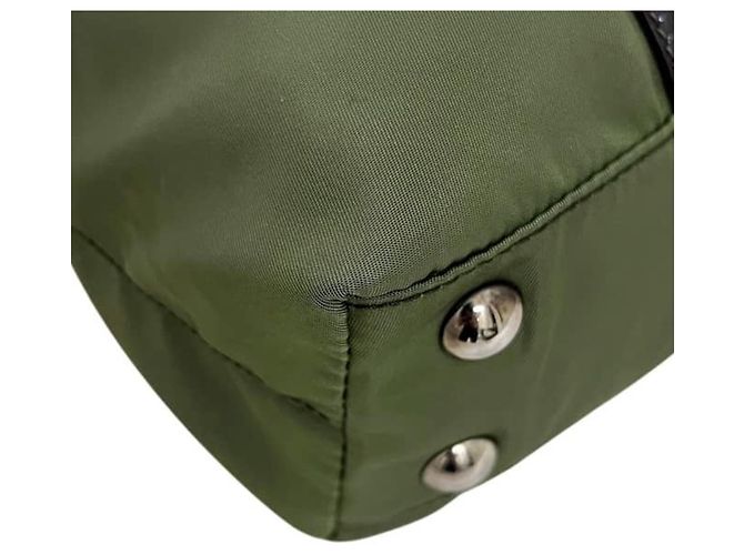 Borsa a tracolla 2-way Prada verde kaki Cachi - vista 8