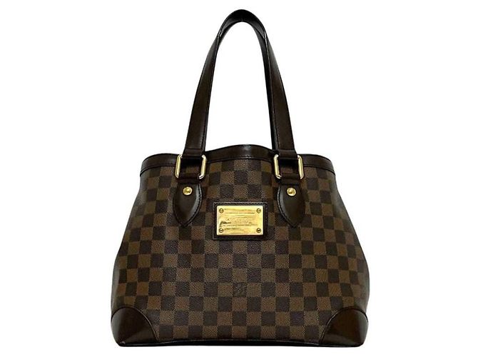 Borsa Tote Louis Vuitton Hampstead PM Marrone - vista 2