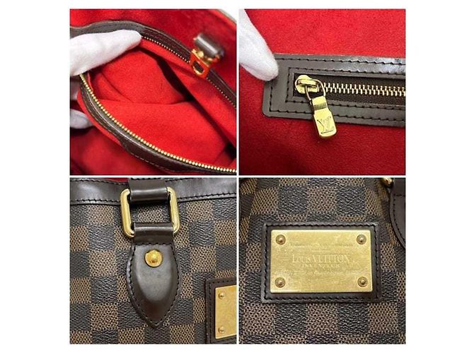 Borsa Tote Louis Vuitton Hampstead PM Marrone - vista 8