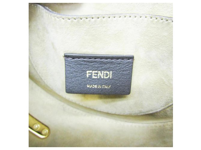 Fendi Moonlight Flap aus Leder mit Plexiglas-Detail Weiß - Ansicht 4