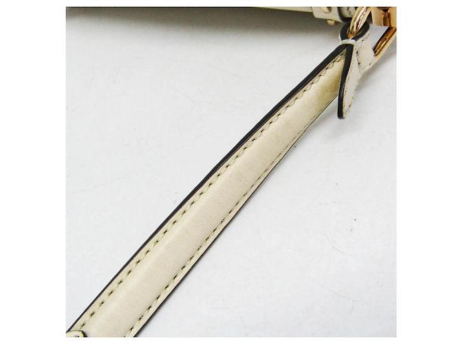 Fendi Moonlight Flap aus Leder mit Plexiglas-Detail Weiß - Ansicht 6