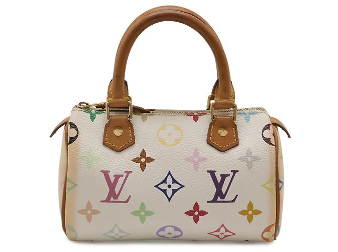 Borsa pochette Louis Vuitton Monogram Multicolor Mini Speedy Bianco Multicolore Monogramma - vista 2