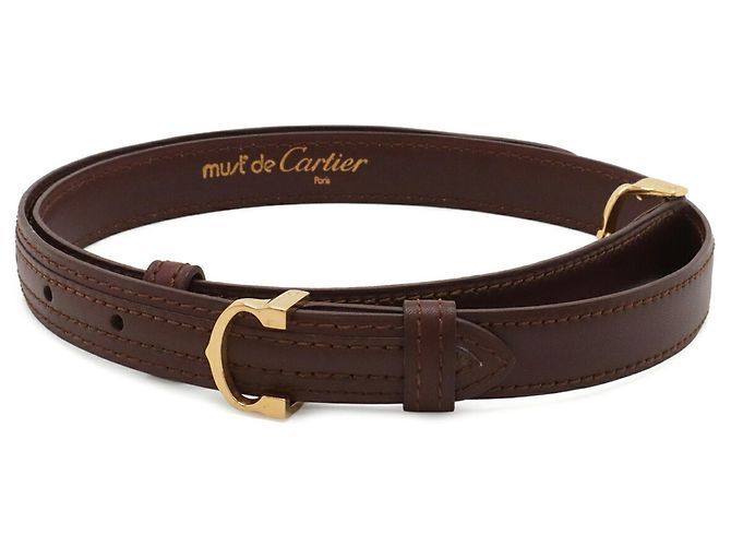 Ledergürtel Cartier Must de Line C-Buckle Bordeaux - Ansicht 2