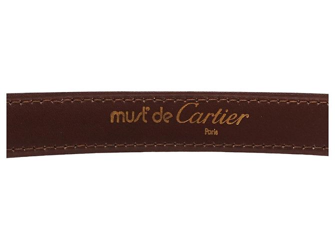 Ledergürtel Cartier Must de Line C-Buckle Bordeaux - Ansicht 6