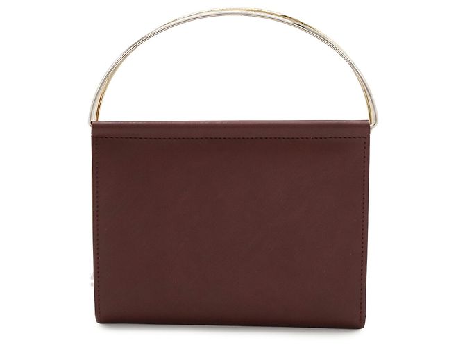 Cartier Trinity Klapperbrieftasche in Bordeaux - Ansicht 2