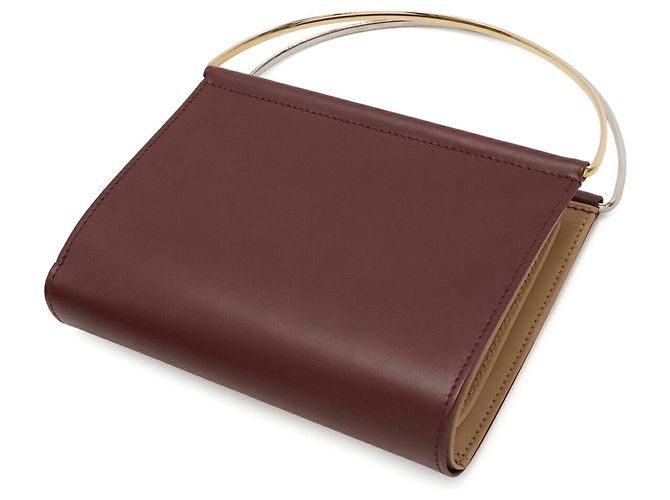 Cartier Trinity Klapperbrieftasche in Bordeaux - Ansicht 3