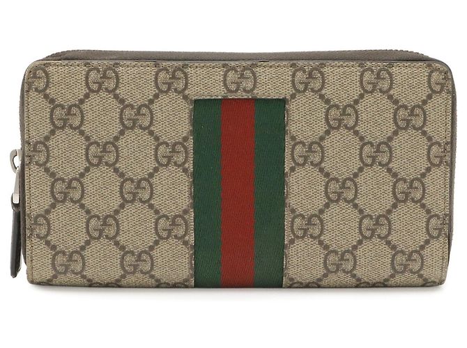 Monedero Gucci GG Supreme Castaño Beige - vista 2