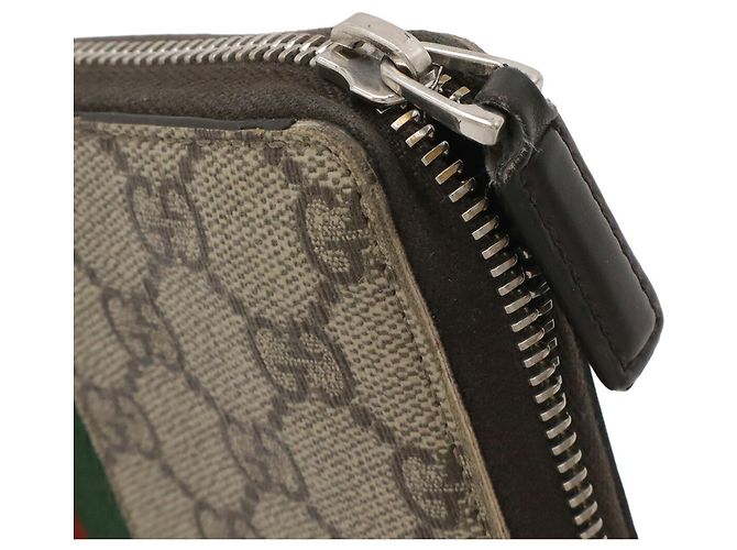 Monedero Gucci GG Supreme Castaño Beige - vista 5