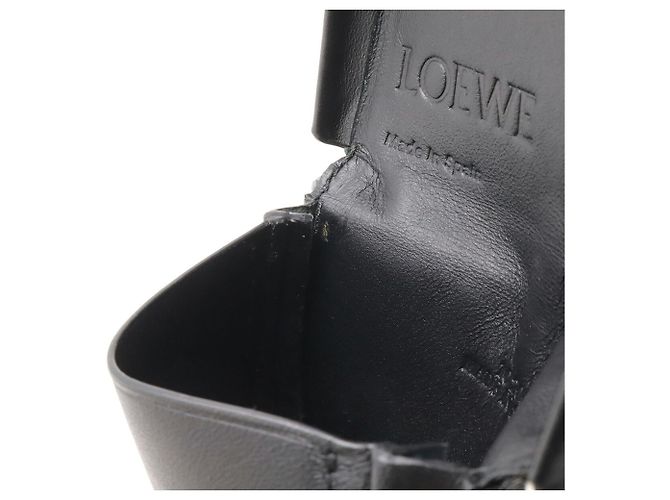 LOEWE Anagram Heel Pouch Mini Shoulder Bag Nero - vista 9