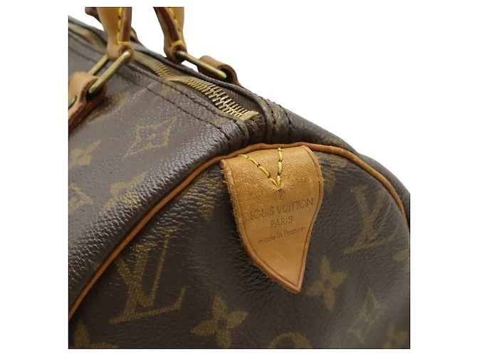 Borsa Louis Vuitton Monogram Speedy 30 Marrone Monogramma - vista 10