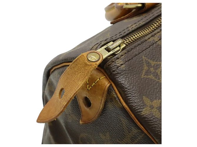 Borsa Louis Vuitton Monogram Speedy 30 Marrone Monogramma - vista 6