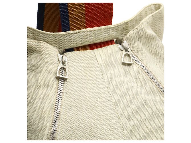Hermès Hermes Cavalier Schultertasche Orange Gelb Marineblau - Ansicht 5