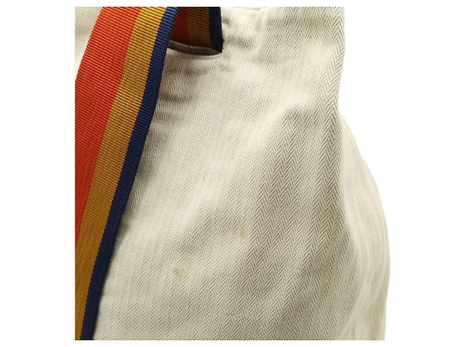 Hermès Hermes Cavalier Schultertasche Orange Gelb Marineblau - Ansicht 8