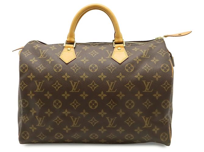 Borsa Louis Vuitton Monogram Speedy 35 Marrone - vista 2
