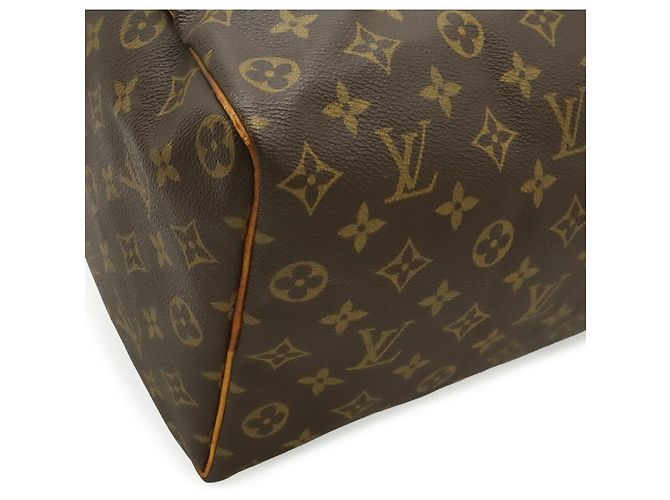 Borsa Louis Vuitton Monogram Speedy 35 Marrone - vista 4
