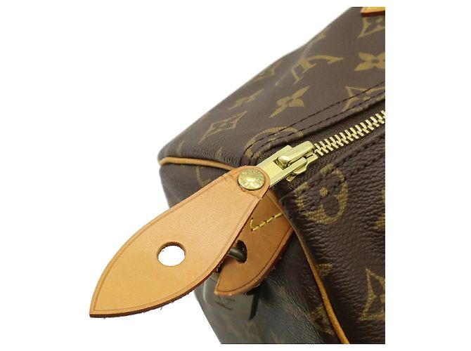 Borsa Louis Vuitton Monogram Speedy 35 Marrone - vista 6
