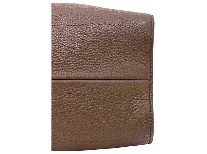 Borsa Tote Gucci in pelle marrone - vista 10
