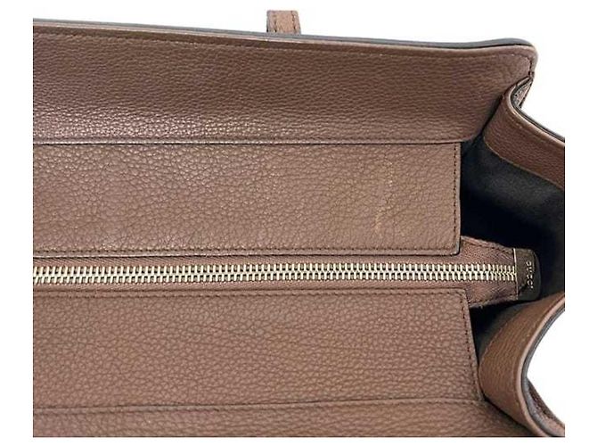 Borsa Tote Gucci in pelle marrone - vista 7