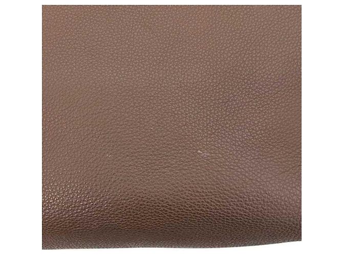 Borsa Tote Gucci in pelle marrone - vista 8