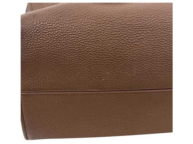 Borsa Tote Gucci in pelle marrone - vista 9