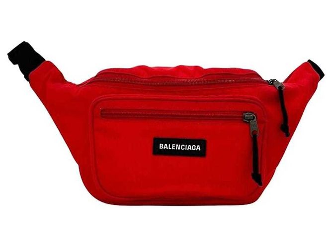 Borsa a tracolla Balenciaga Explorer Rosso - vista 2