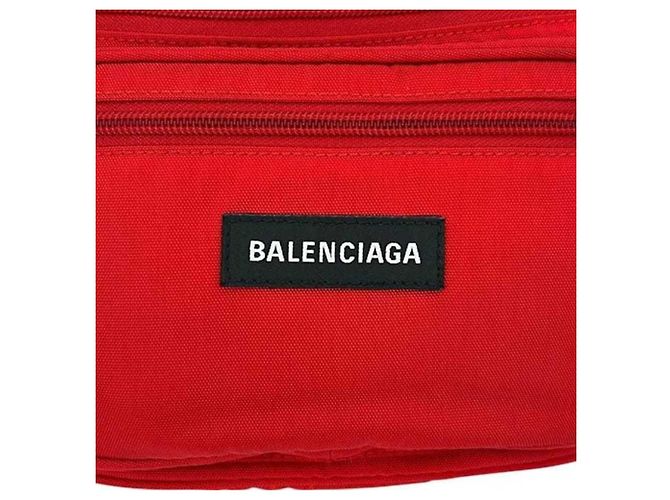 Borsa a tracolla Balenciaga Explorer Rosso - vista 8