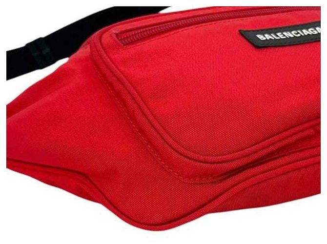 Borsa a tracolla Balenciaga Explorer Rosso - vista 9