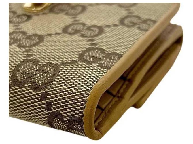 Portafoglio Bi-Fold Gucci beige e giallo - vista 11