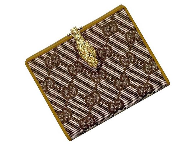 Portafoglio Bi-Fold Gucci beige e giallo - vista 2