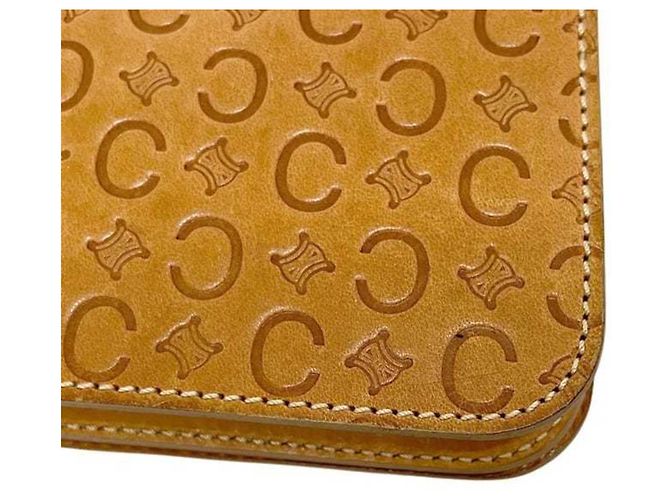 Céline Borsa a tracolla in pelle Macadam Celine Beige - vista 8