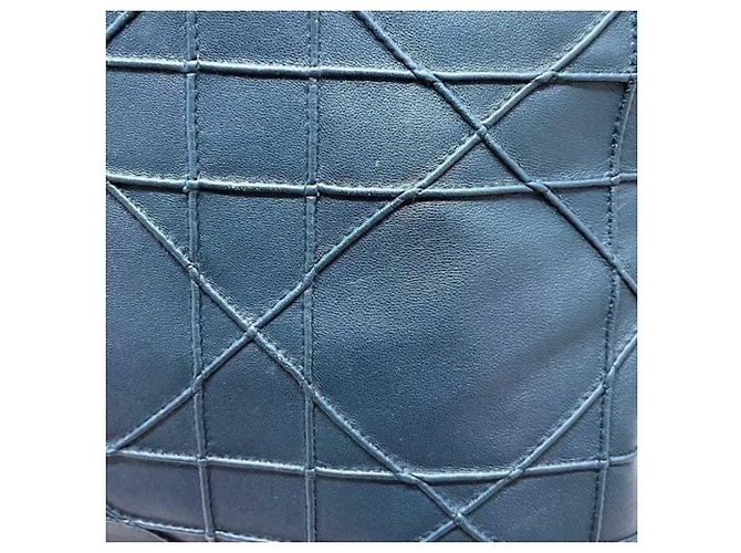Borsa Tote Christian Dior Granville Blu Verde - vista 10
