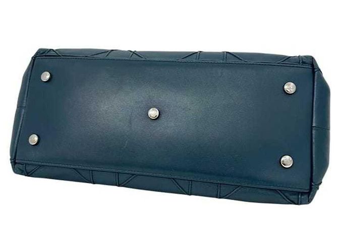 Borsa Tote Christian Dior Granville Blu Verde - vista 11