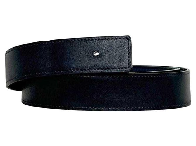 Hermès Hermes Ledergürtel Navy Blue Blau Marineblau - Ansicht 2