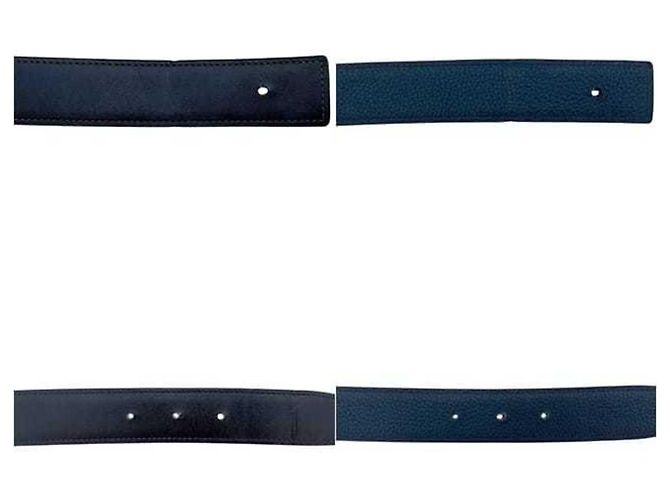 Hermès Hermes Ledergürtel Navy Blue Blau Marineblau - Ansicht 5