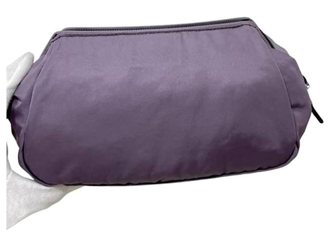 Pochette in nylon viola Prada Porpora - vista 11
