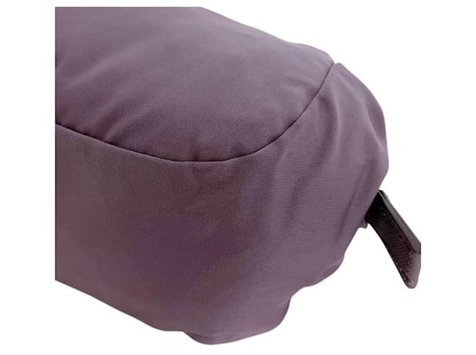 Pochette in nylon viola Prada Porpora - vista 8